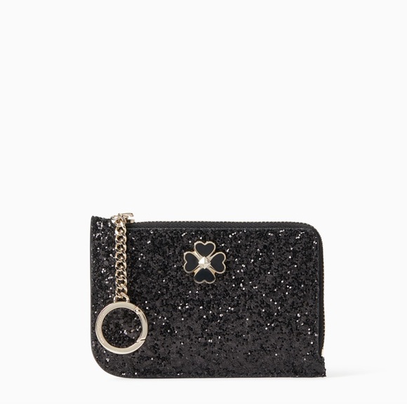 kate spade Accessories - 🎁Kate ♠️ odette glitter medium l-zip card holder